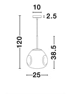 Pendul Nova Luce LAVA 9190402