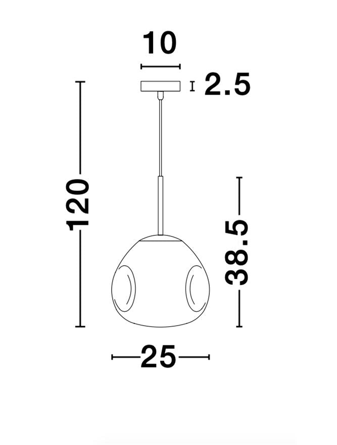 Pendul Nova Luce LAVA 9190403