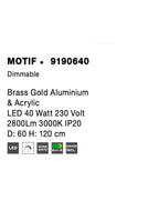 Lustra Nova Luce MOTIF 9190640