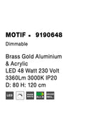 Lustra Nova Luce MOTIF 9190648