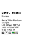 Lustra Nova Luce MOTIF 9190740