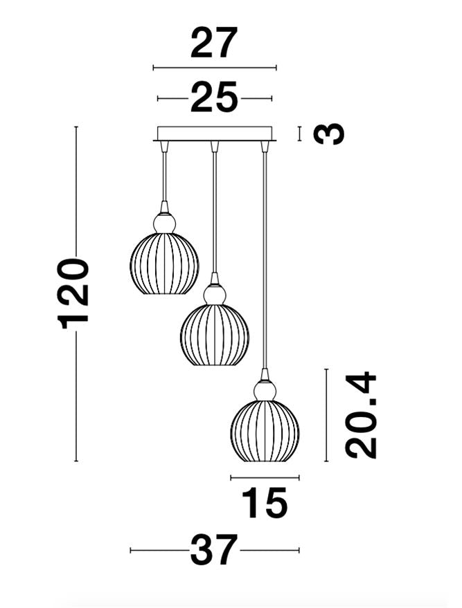 Lustra Nova Luce ODELL 9190882