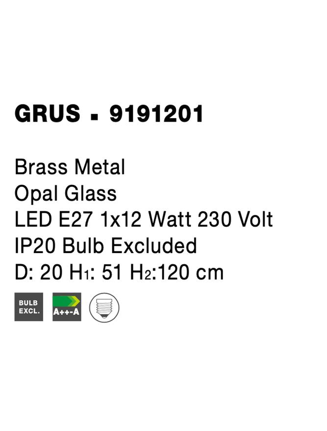 Pendul Nova Luce GRUS 9191201