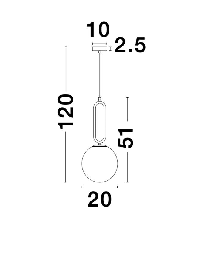 Pendul Nova Luce GRUS 9191202
