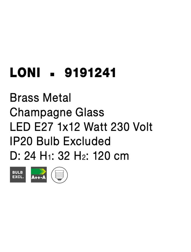 Pendul Nova Luce LONI 9191241