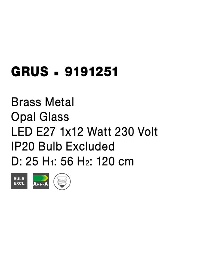 Pendul Nova Luce GRUS 9191251
