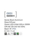 Spot aplicat exterior fix Nova Luce CECI 9200611