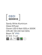 Spot aplicat exterior fix Nova Luce CECI 9200612