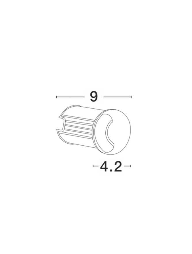 Spot incastrat exterior pardoseala Nova Luce BANG 9203111