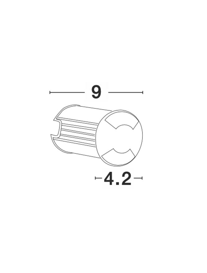 Spot incastrat exterior pardoseala Nova Luce BANG 9203112