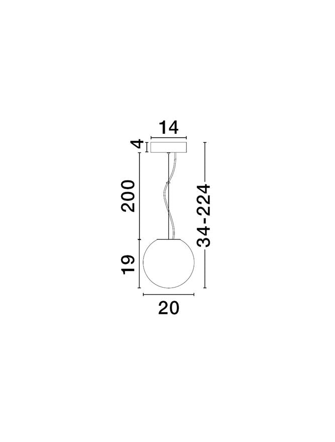 Pendul Nova Luce BOLITA 9204025