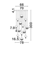 Candelabru Nova Luce DORIN 9214179