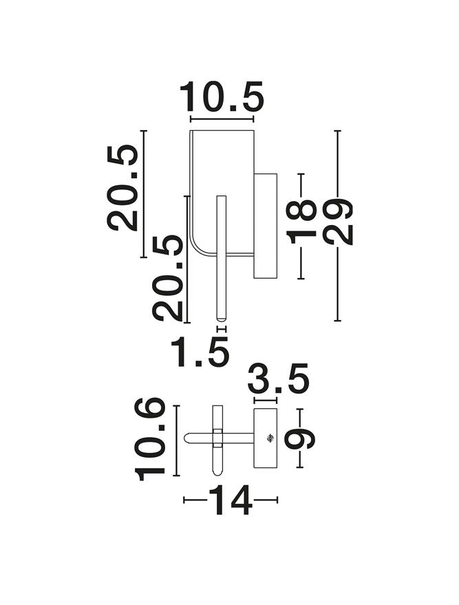 Aplica Nova Luce TOTEM 9214220