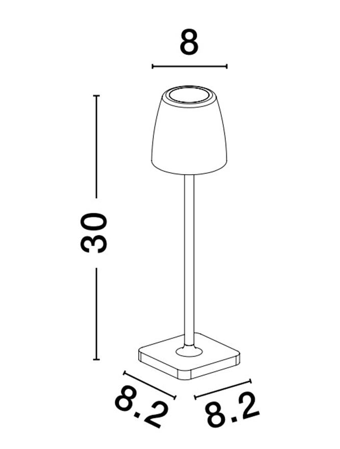 Veioza exterior reincarcabila Nova Luce COLT 9223412