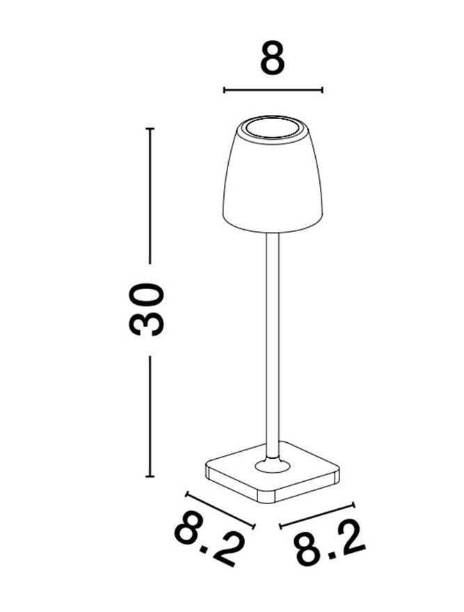 Veioza exterior reincarcabila Nova Luce COLT 9223414