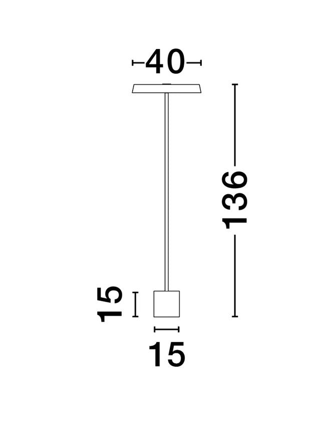 Lampadar Nova Luce VETRO 9223418