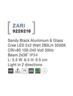 Aplica exterior iluminare sus/jos Nova Luce ZARI 9226216