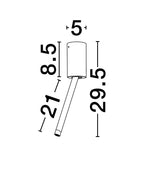 Spot aplicat reglabil Nova Luce STILVI 9232139