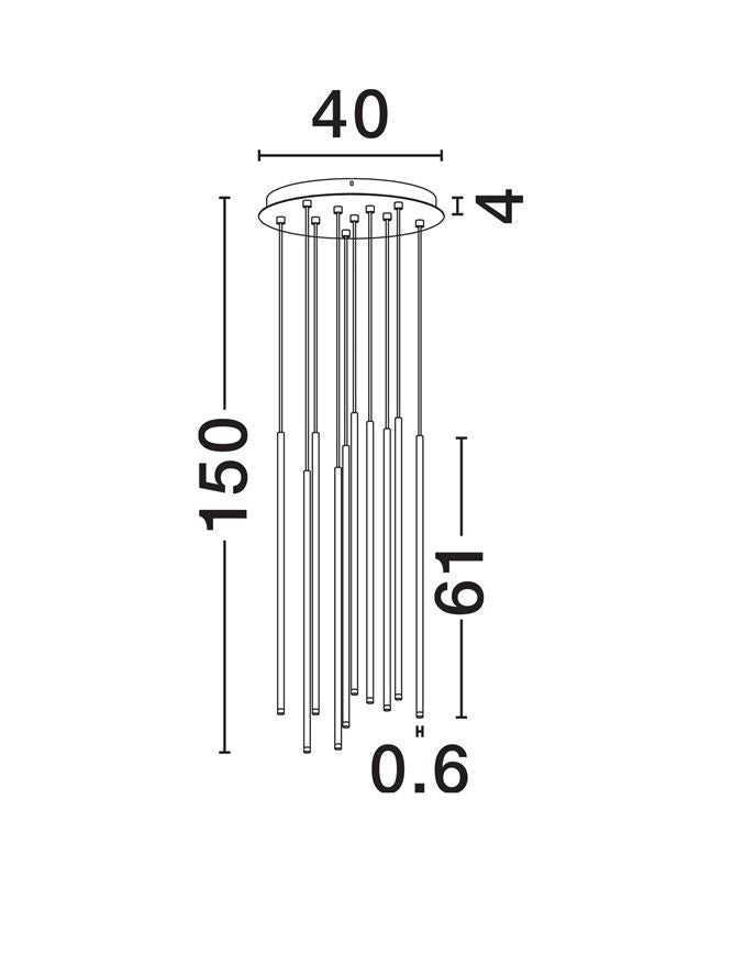 Candelabru Nova Luce STILVI 9232153