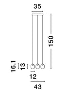Candelabru Nova Luce KITA 9236207