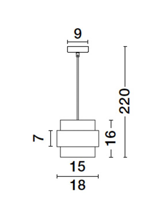 Pendul Nova Luce SIANNA 9236362
