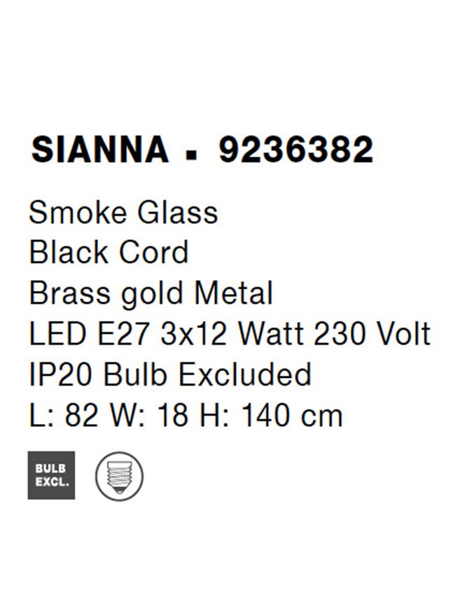 Lustra Nova Luce SIANNA 9236382