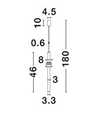 Pendul Nova Luce STALACTITE 9236402
