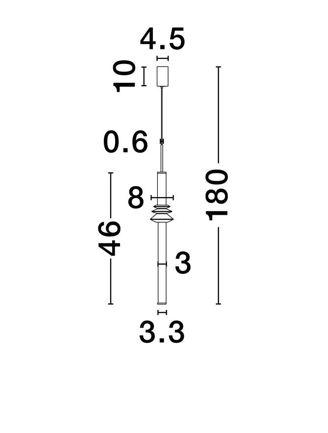 Pendul Nova Luce STALACTITE 9236402