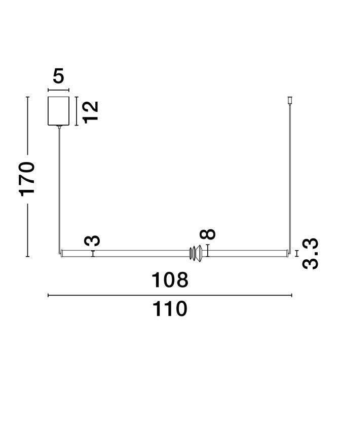 Lustra Nova Luce STALACTITE 9236405
