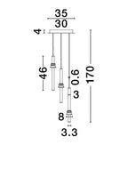 Lustra Nova Luce STALACTITE 9236406