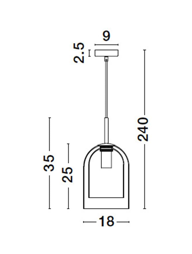 Pendul Nova Luce VELOR 9236700