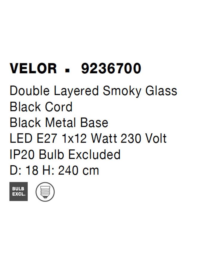 Pendul Nova Luce VELOR 9236700