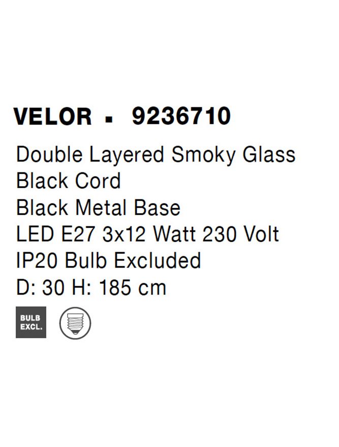 Lustra Nova Luce VELOR 9236710