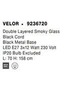 Lustra Nova Luce VELOR 9236720