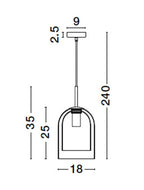 Pendul Nova Luce VELOR 9236730