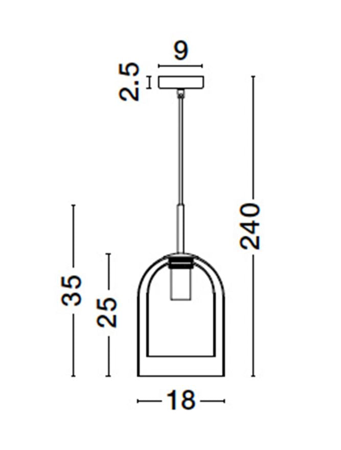 Pendul Nova Luce VELOR 9236730