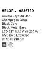 Pendul Nova Luce VELOR 9236730