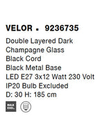 Lustra Nova Luce VELOR 9236735