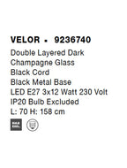 Lustra Nova Luce VELOR 9236740