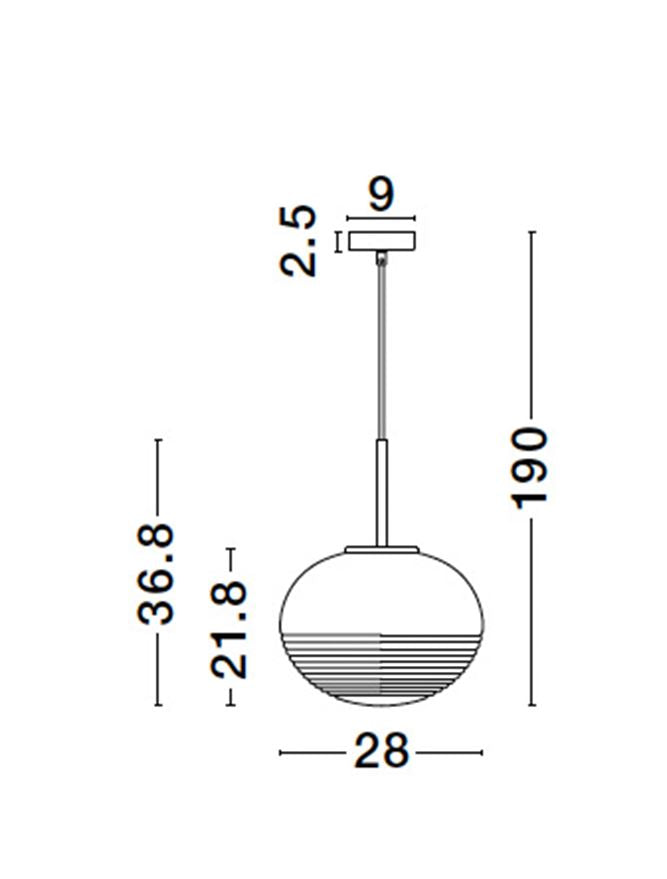 Pendul Nova Luce MAEVE 9236750