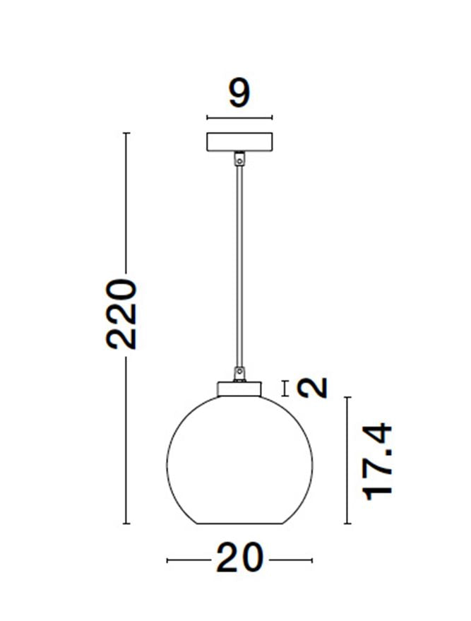 Pendul Nova Luce PALMER 9241130
