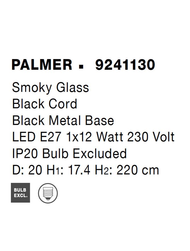 Pendul Nova Luce PALMER 9241130