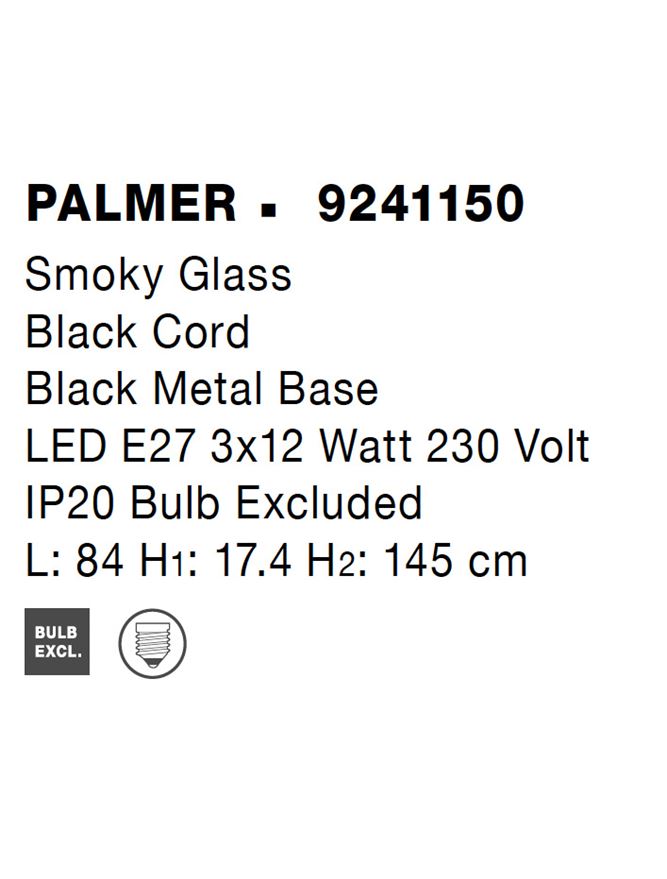 Lustra Nova Luce PALMER 9241150