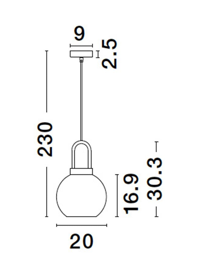 Pendul Nova Luce IRVINE 9241170