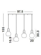 Lustra Nova Luce IRVINE 9241180
