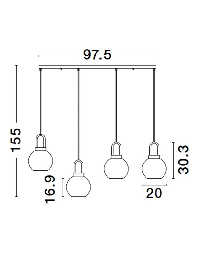 Lustra Nova Luce IRVINE 9241180