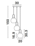 Lustra Nova Luce IRVINE 9241190