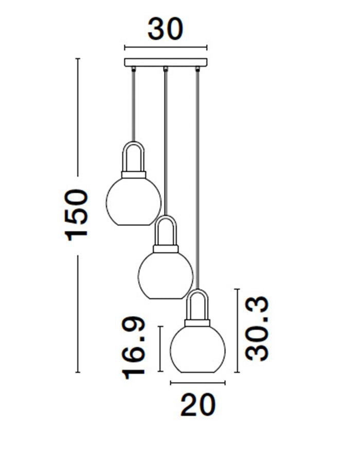 Lustra Nova Luce IRVINE 9241190