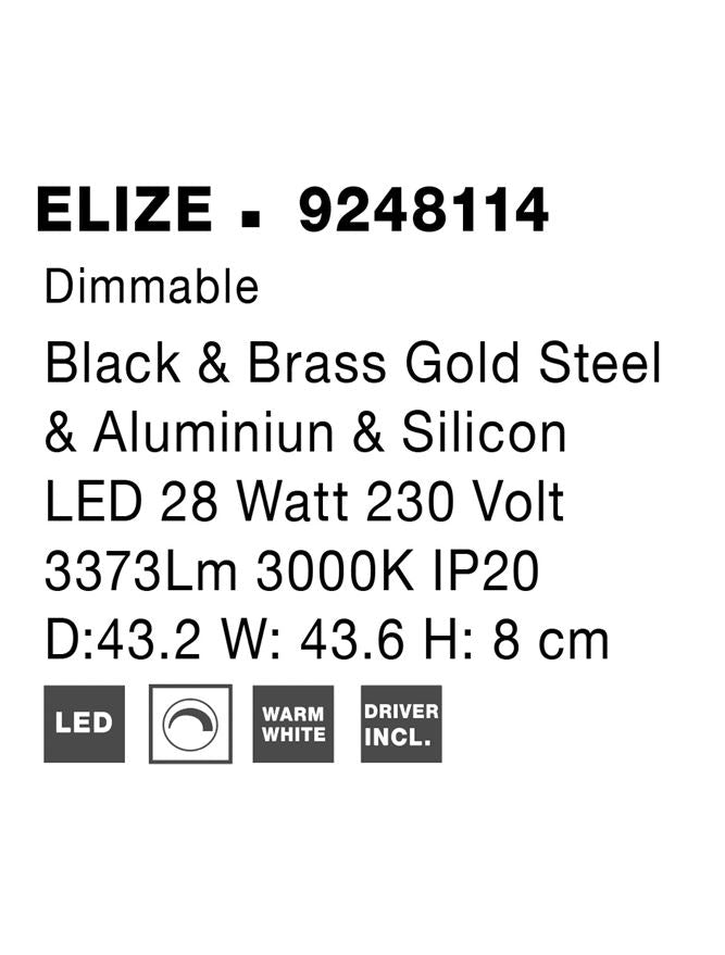 Plafoniera Nova Luce ELIZE 9248114