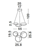 Lustra Nova Luce MAGNUS 9248115